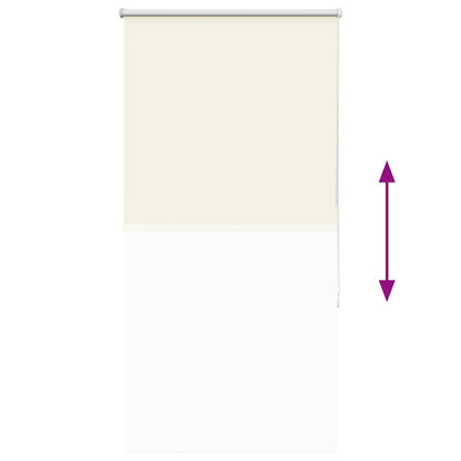 Verdunkelungsrollo Cremeweiß 65x130cm Stoffbreite 60,7 cm