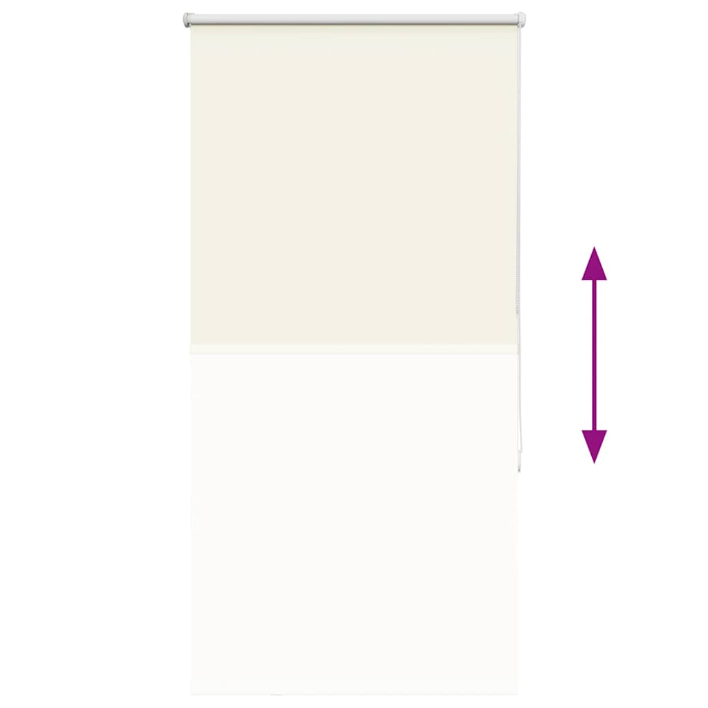 Verdunkelungsrollo Cremeweiß 80x130cm Stoffbreite 75,7 cm