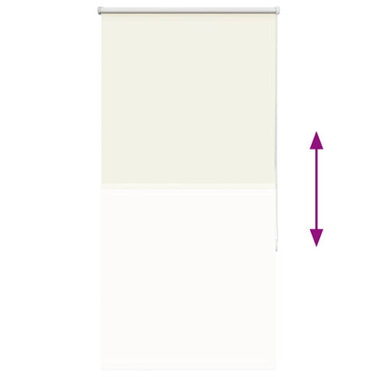 Verdunkelungsrollo Cremeweiß 85x130cm Stoffbreite 80,7 cm