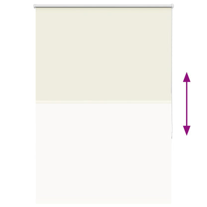 Verdunkelungsrollo Cremeweiß 90x130cm Stoffbreite 85,7 cm