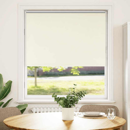 Verdunkelungsrollo Cremeweiß 100x130cm Stoffbreite 95,7cm