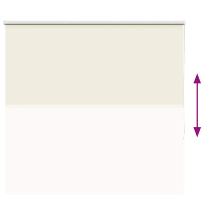 Verdunkelungsrollo Cremeweiß 150x130cm Stoffbreite 146,6cm