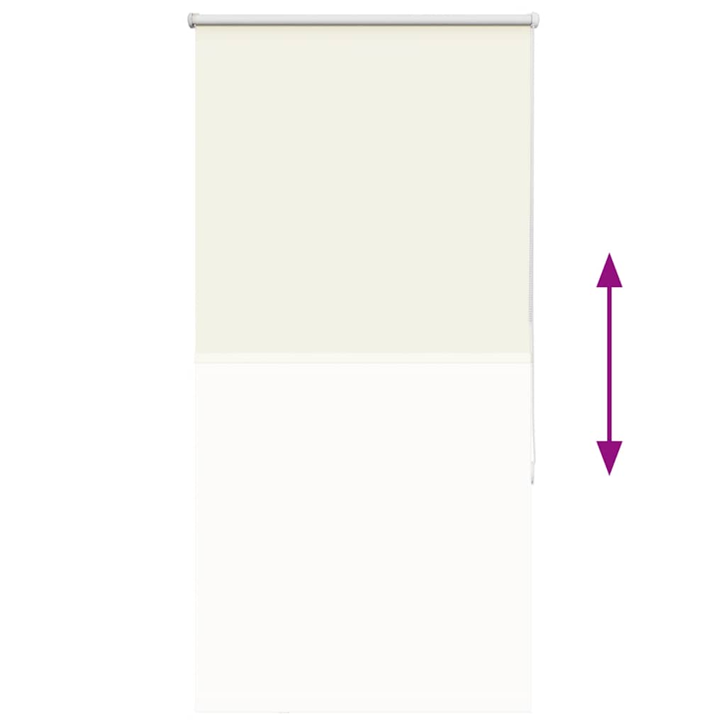 Verdunkelungsrollo Cremeweiß 75x150cm Stoffbreite 70,7 cm