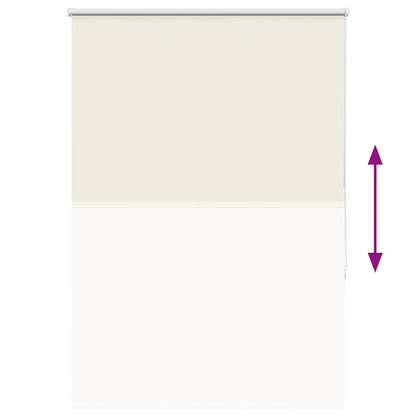Verdunkelungsrollo Cremeweiß 90x150cm Stoffbreite 85,7 cm