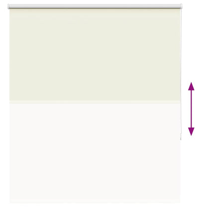 Verdunkelungsrollo Cremeweiß 120x150cm Stoffbreite 116,6cm