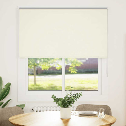 Verdunkelungsrollo Cremeweiß 135x150cm Stoffbreite 131,6cm