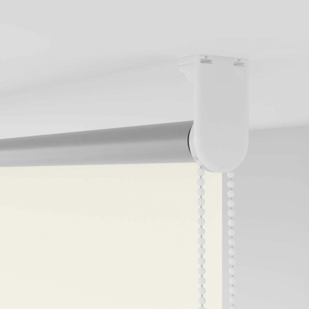 Verdunkelungsrollo Cremeweiß 135x150cm Stoffbreite 131,6cm
