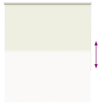 Verdunkelungsrollo Cremeweiß 135x150cm Stoffbreite 131,6cm