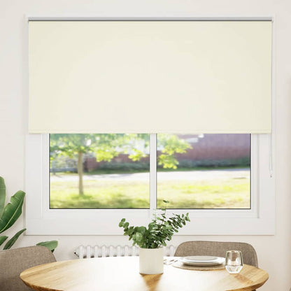 Verdunkelungsrollo Cremeweiß 150x150cm Stoffbreite 146,6cm