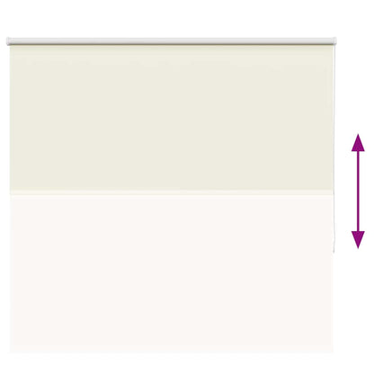 Verdunkelungsrollo Cremeweiß 150x150cm Stoffbreite 146,6cm