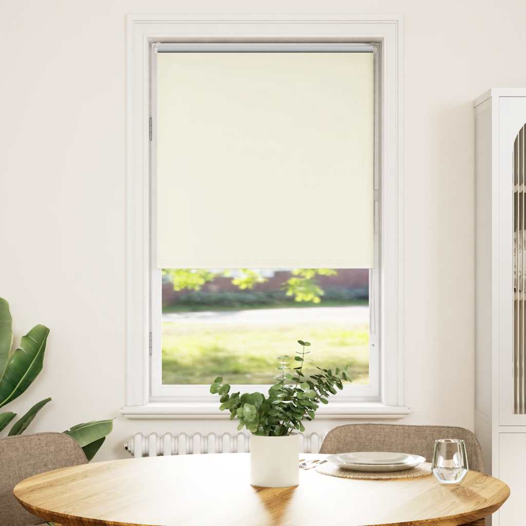 Verdunkelungsrollo Cremeweiß 85x175cm Stoffbreite 80,7 cm