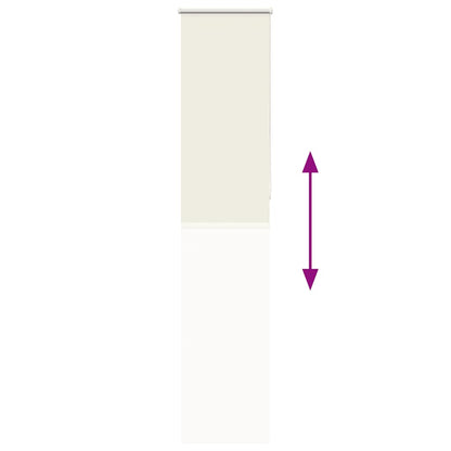 Verdunkelungsrollo Cremeweiß 60x210cm Stoffbreite 55,7 cm