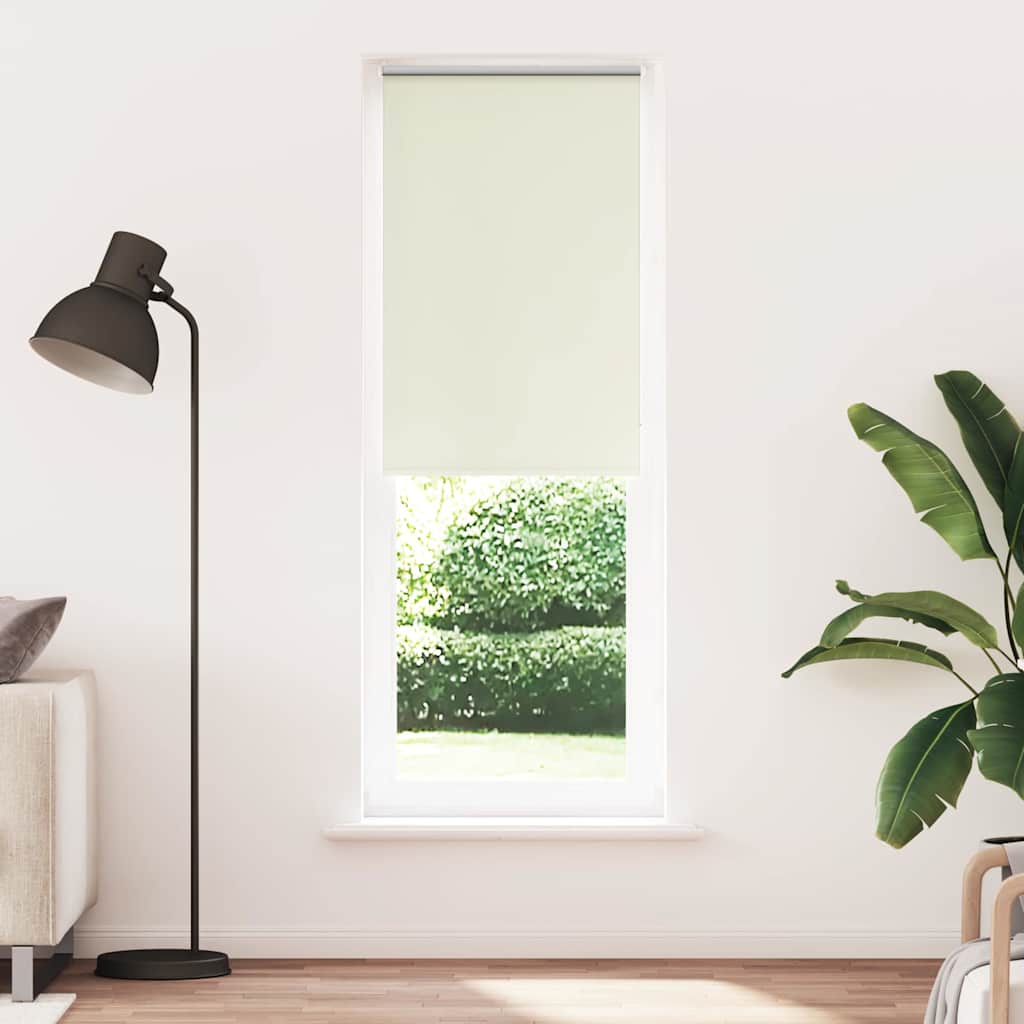 Verdunkelungsrollo Cremeweiß 70x210cm Stoffbreite 65,7 cm