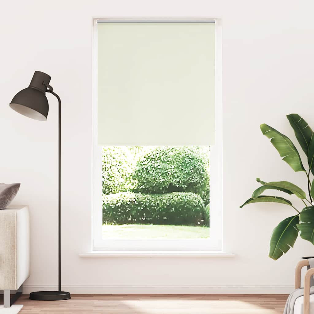 Verdunkelungsrollo Cremeweiß 90x210cm Stoffbreite 85,7 cm
