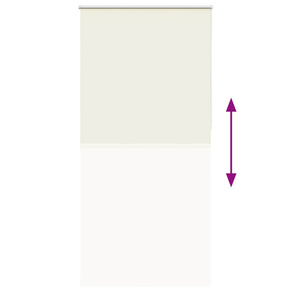 Verdunkelungsrollo Cremeweiß 105x210cm Stoffbreite 100,7cm