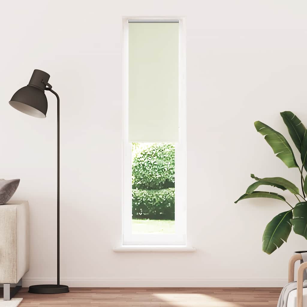 Verdunkelungsrollo Cremeweiß 60x230cm Stoffbreite 55,7 cm