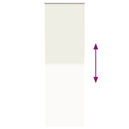 Verdunkelungsrollo Cremeweiß 75x230cm Stoffbreite 70,7 cm