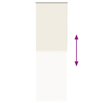 Verdunkelungsrollo Cremeweiß 80x230cm Stoffbreite 75,7 cm