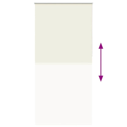 Verdunkelungsrollo Cremeweiß 95x230cm Stoffbreite 90,7 cm