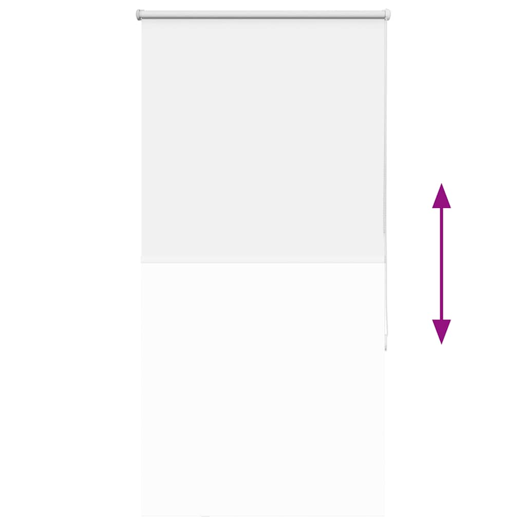 Verdunkelungsrollo Weiß 80x130cm Stoffbreite 75,7 cm Polyester