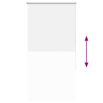 Verdunkelungsrollo Weiß 80x130cm Stoffbreite 75,7 cm Polyester