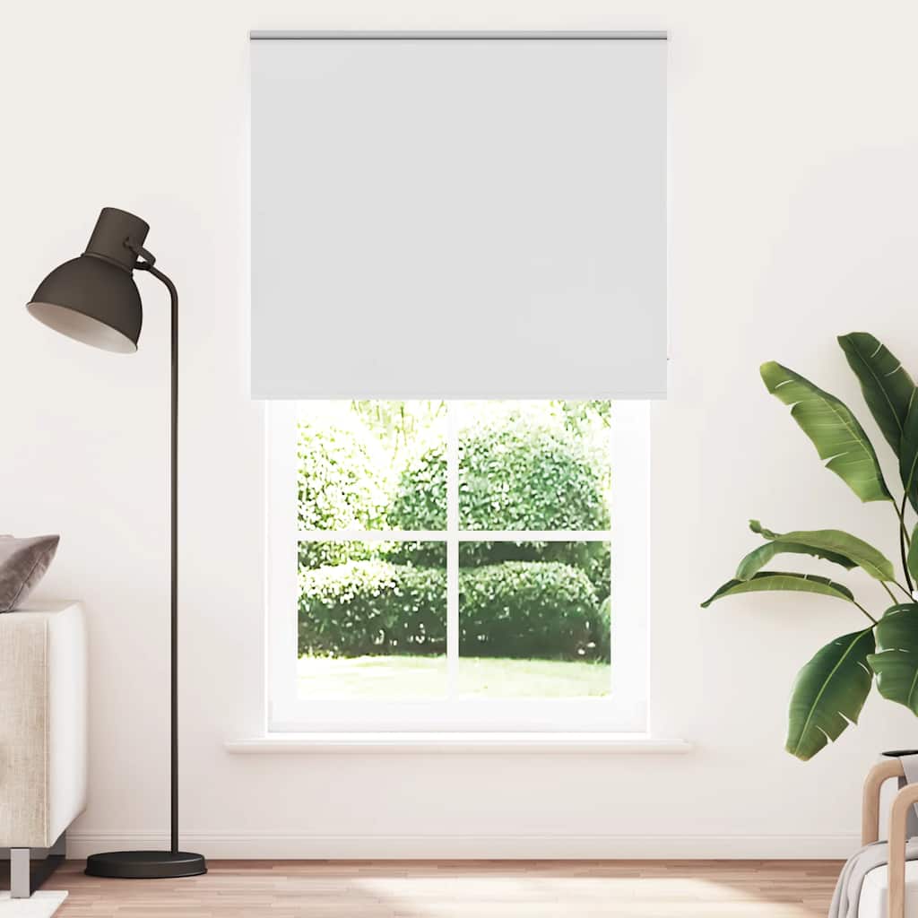 Verdunkelungsrollo Weiß 125x210 cm Stoffbreite 121,6 cm