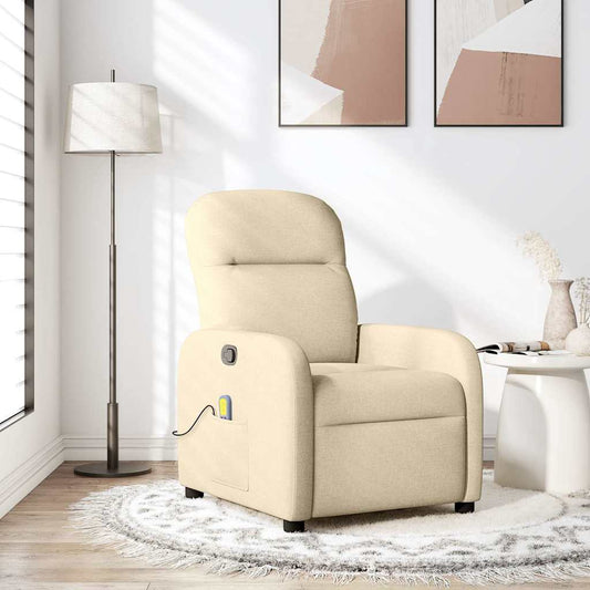 Fauteuil de massage tissu crème