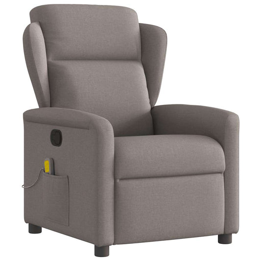 Fauteuil de massage tissu taupe