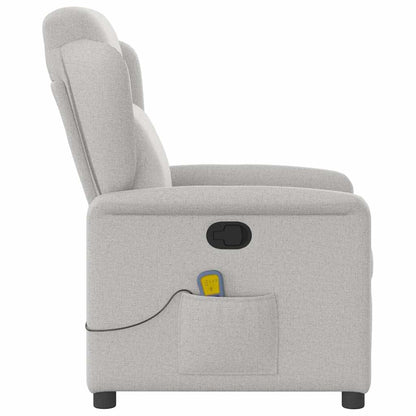 Massagesessel Wolkengrau Stoff