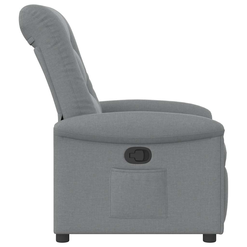 Relaxsessel Hellgrau Stoff