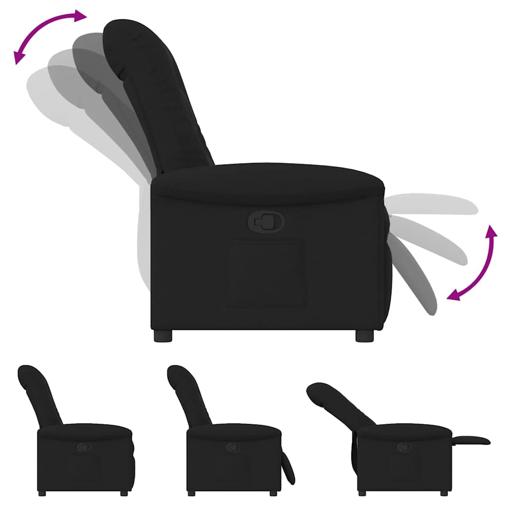 Relaxsessel Schwarz Stoff