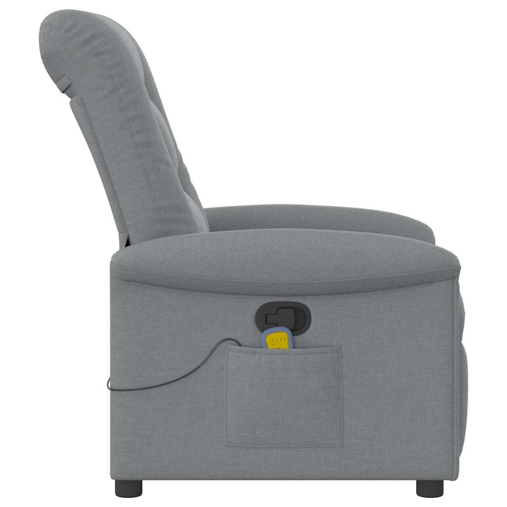 Fauteuil de massage tissu gris clair