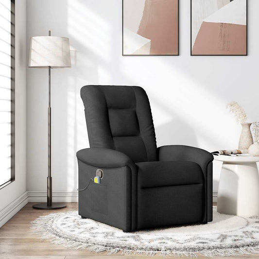 Massage Chair Black Fabric