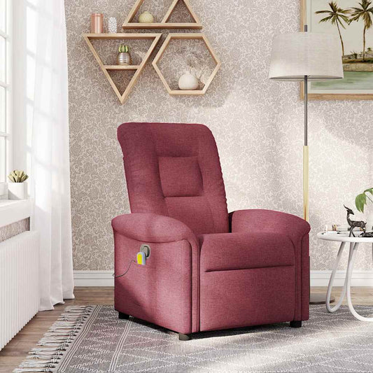 massage chair wine red fabric