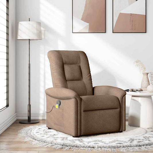 Fauteuil de massage tissu marron