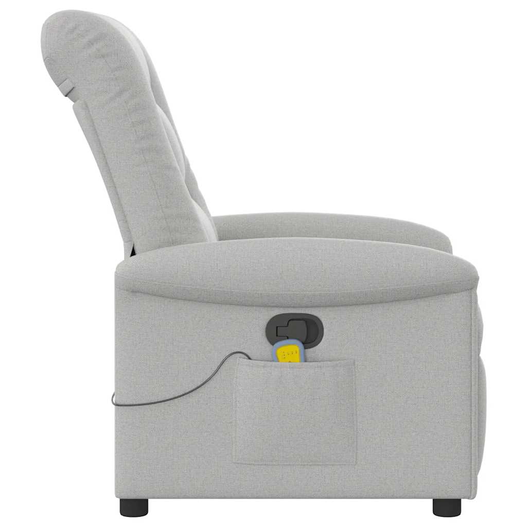 Massagesessel Wolkengrau Stoff