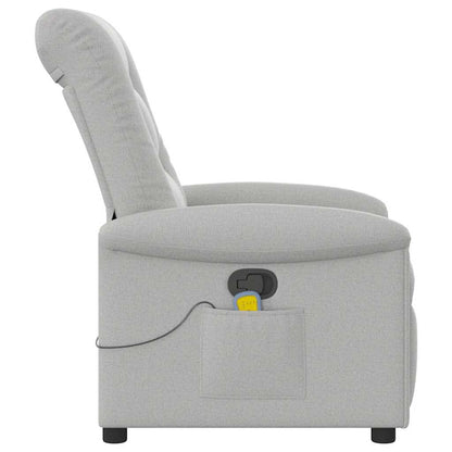 Massagesessel Wolkengrau Stoff