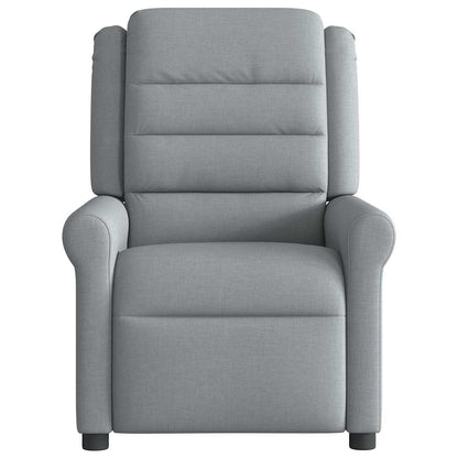 Massagesessel Hellgrau Stoff