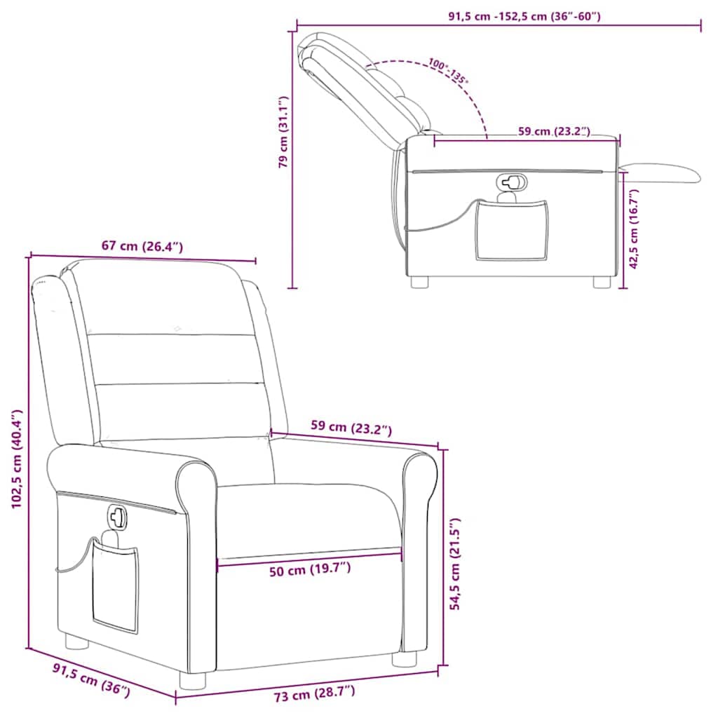 Massagesessel Schwarz Stoff
