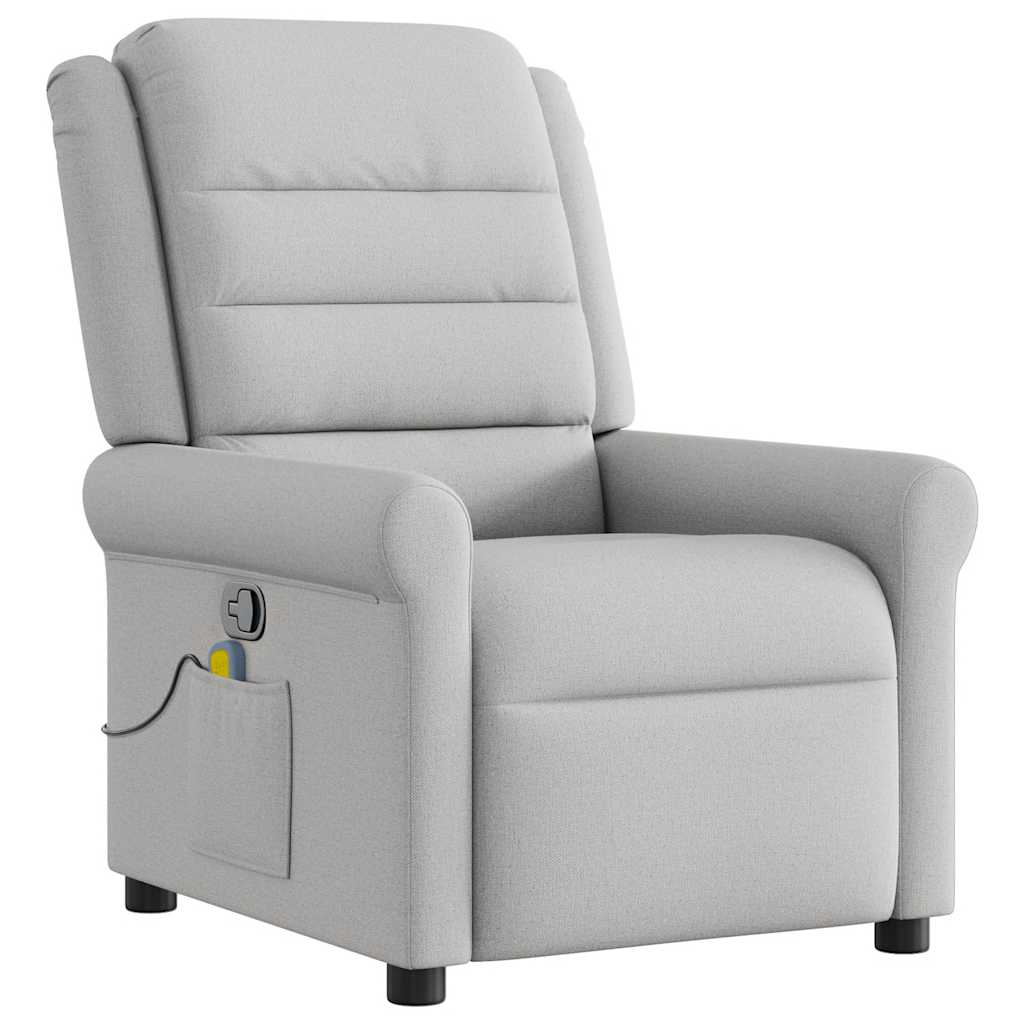 Massagesessel Wolkengrau Stoff