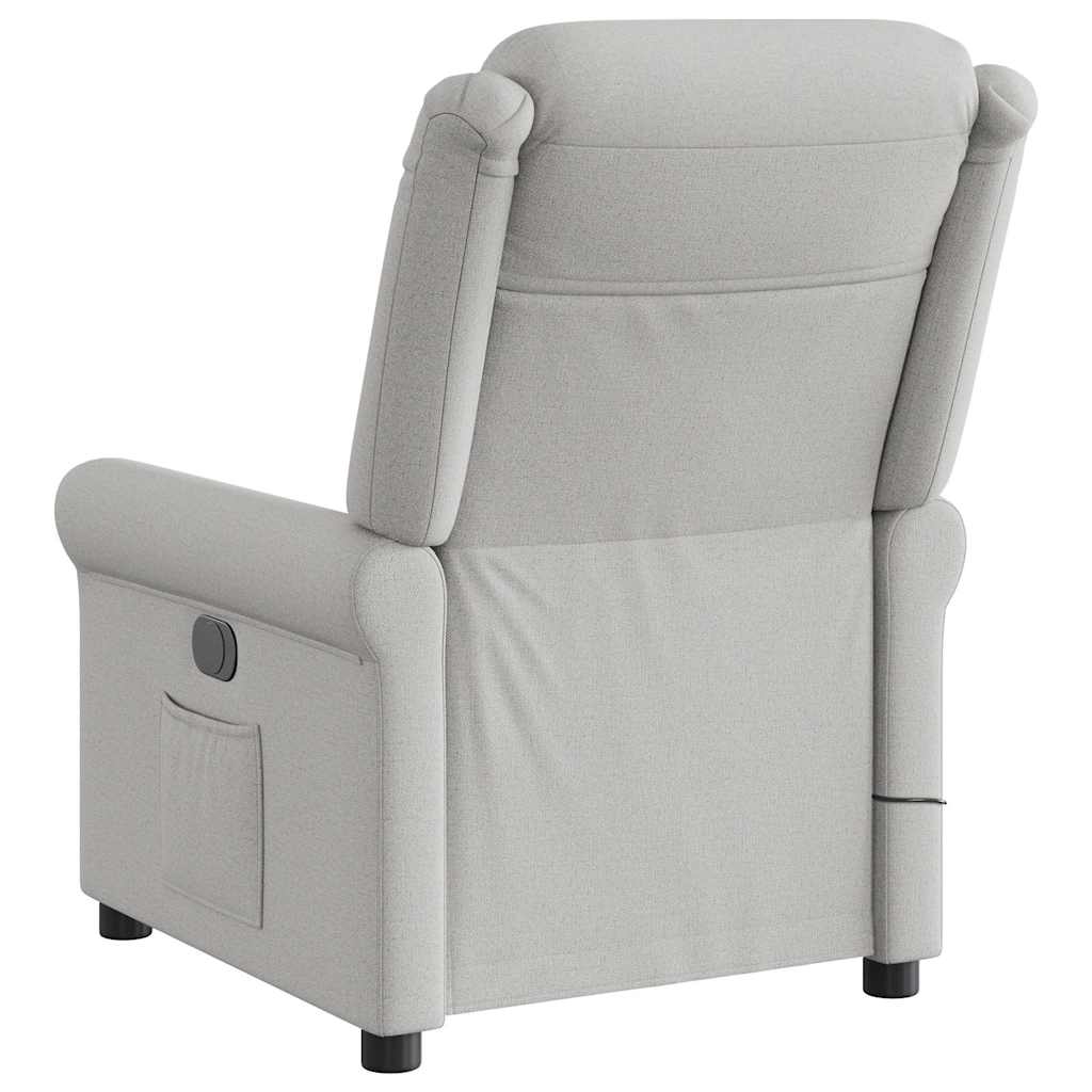 Massagesessel Wolkengrau Stoff