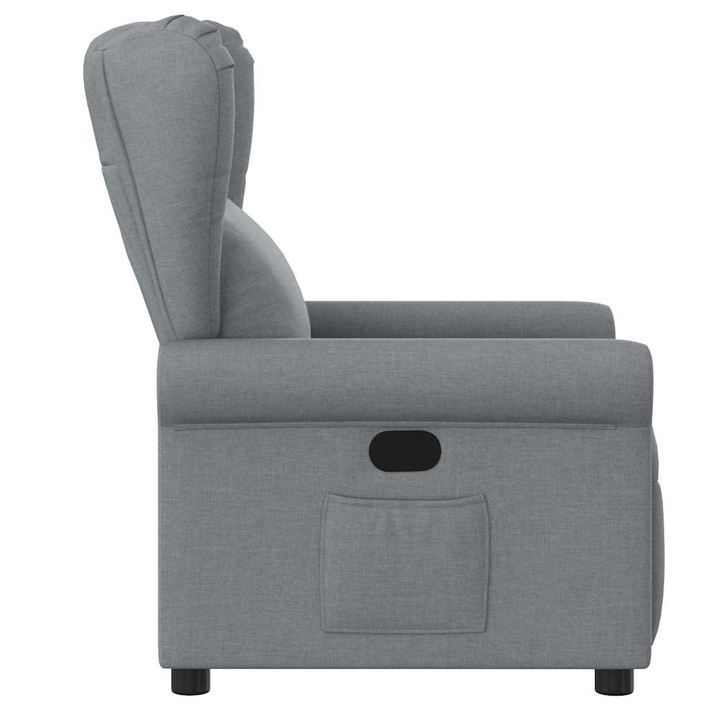 Relaxsessel Hellgrau Stoff