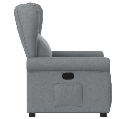 Relaxsessel Hellgrau Stoff