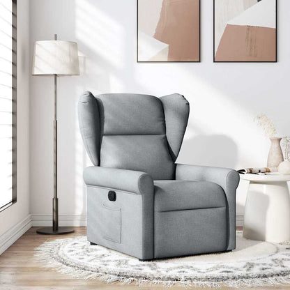 Relaxsessel Hellgrau Stoff