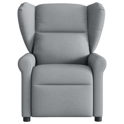 Massagesessel Hellgrau Stoff