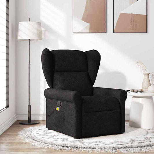 Fauteuil de massage tissu noir