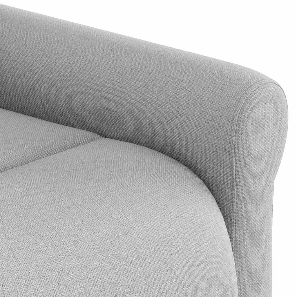 Fauteuil de massage en tissu gris nuage