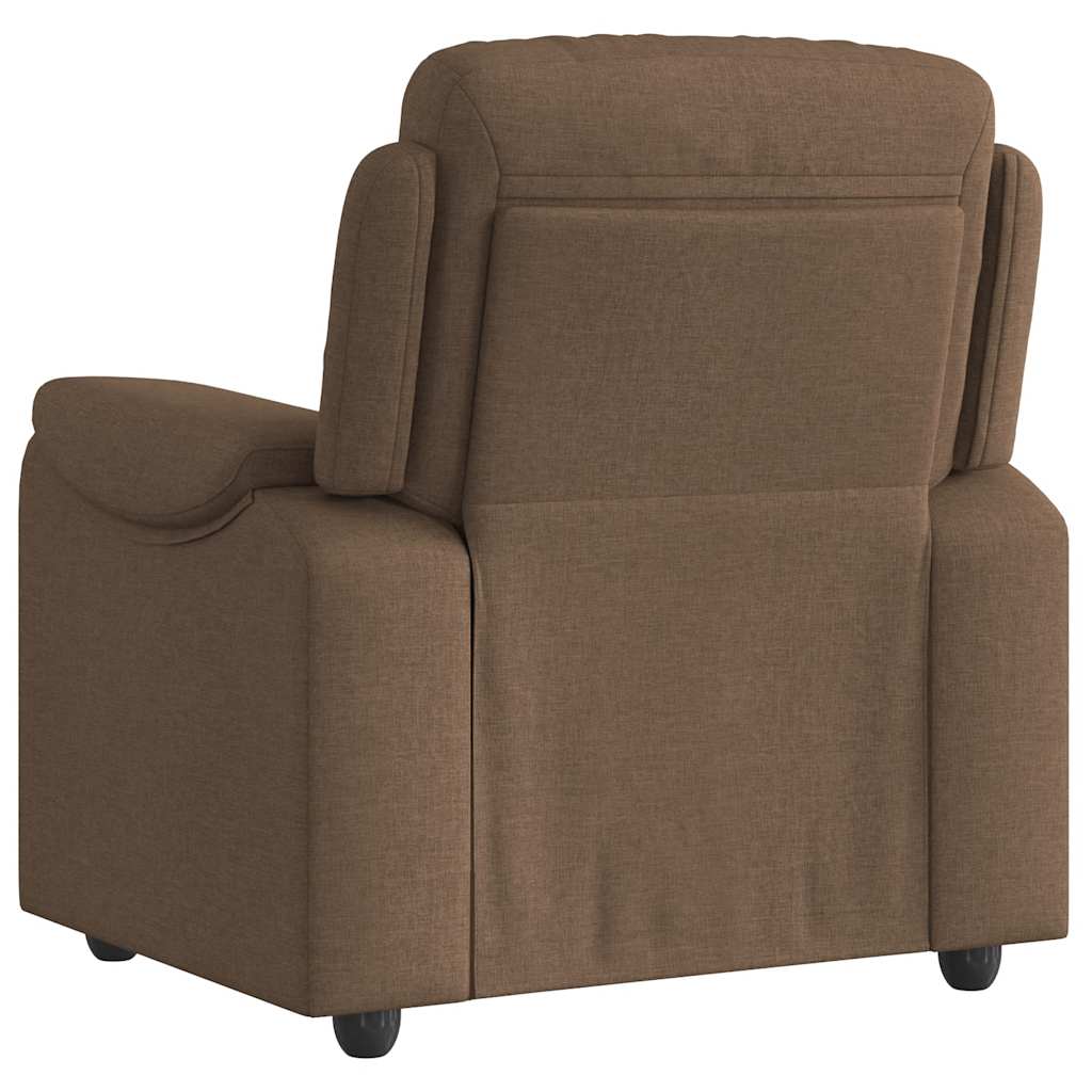 Relaxsessel Braun Stoff
