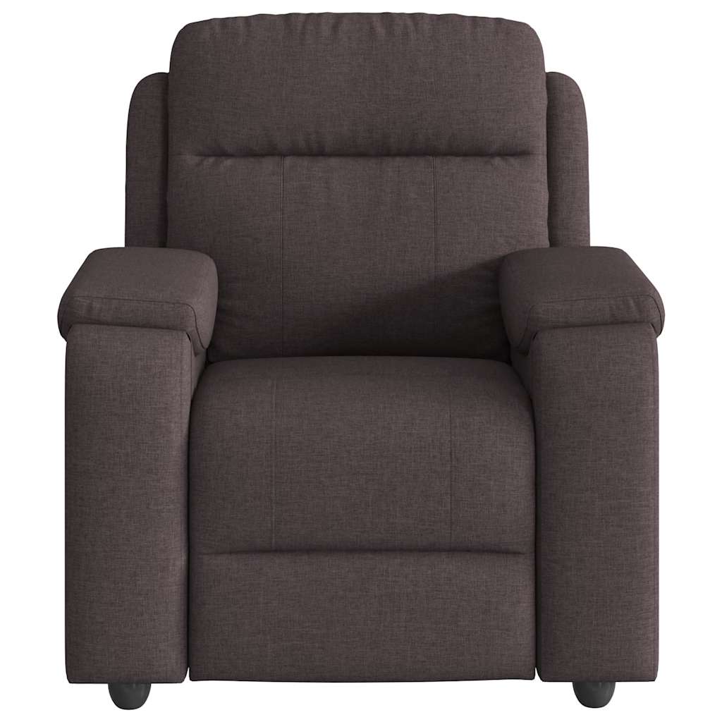 Relaxsessel Dunkelbraun Stoff