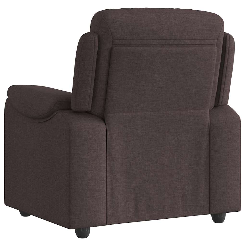 Relaxsessel Dunkelbraun Stoff